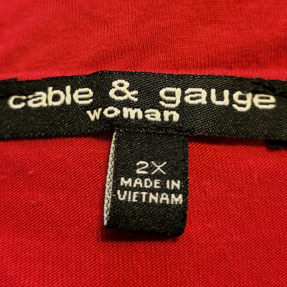 Red Short-Sleeve Top - Picture 7 of 9